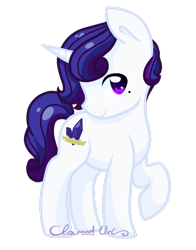 Size: 455x580 | Tagged: safe, artist:cloureed, imported from derpibooru, oc, oc only, oc:divine, pony, unicorn, chibi, next generation, offspring, parent:fancypants, parent:rarity, parents:raripants, raised hoof, simple background, solo, transparent background