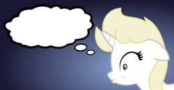 Size: 2684x1400 | Tagged: safe, artist:vectorfag, imported from derpibooru, oc, oc only, oc:franziska, pony, unicorn, the crystalling, aryan, aryan pony, blonde, bubble, female, nazi, nazipone, realization, shocked, solo, thinking, trace, vector