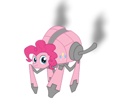 Size: 536x432 | Tagged: artist needed, safe, imported from derpibooru, pinkie pie, command and conquer, crisis drone, crossover, female, red alert 3, red alert 3: paradox, solo, wat