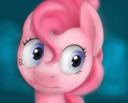 Size: 3656x2941 | Tagged: safe, artist:plotcore, imported from derpibooru, pinkie pie, bust, face, female, nervous, solo, wide eyes, worried