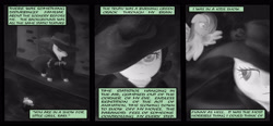 Size: 4000x1863 | Tagged: safe, artist:plotcore, imported from derpibooru, rainbow dash, rarity, comic, max payne, noir, parody