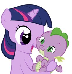 Size: 601x618 | Tagged: dead source, safe, artist:avisola, imported from derpibooru, spike, twilight sparkle, dragon, pony, unicorn, baby, baby dragon, baby spike, cheeks, cute, eyebrows, female, filly, filly twilight sparkle, green eyes, holding, horn, male, mama twilight, nuzzling, open mouth, simple background, smiling, spikabetes, spikelove, transparent background, twiabetes, unicorn twilight, vector, younger