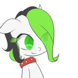 Size: 2000x2000 | Tagged: safe, artist:notten1, imported from derpibooru, oc, oc only, oc:allie, collar, dog collar, simple background, solo, transparent background