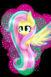 Size: 1412x2096 | Tagged: safe, artist:lys-cherry, imported from derpibooru, fluttershy, female, rainbow power, solo