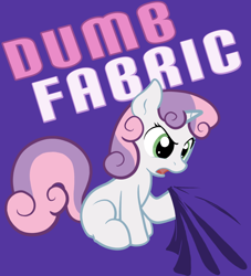 Size: 660x726 | Tagged: safe, artist:ajin, imported from derpibooru, sweetie belle, dumb fabric, female, solo