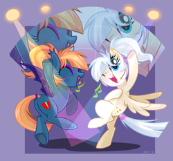 Size: 3691x3433 | Tagged: safe, artist:wicklesmack, imported from derpibooru, oc, oc only, bat pony, pony, dancing