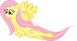 Size: 1995x1070 | Tagged: safe, artist:mr-1, imported from derpibooru, fluttershy, artifact, female, flying, solo