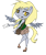 Size: 1024x1209 | Tagged: safe, artist:jadexenapus, imported from derpibooru, derpy hooves, equestria girls, female, ponied up, solo