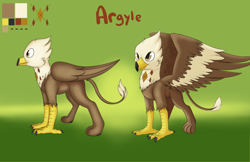 Size: 1280x828 | Tagged: safe, artist:swiftsketchpone, imported from derpibooru, oc, oc only, oc:argyle, griffon, reference