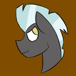 Size: 1000x1000 | Tagged: safe, artist:goldenled, imported from derpibooru, thunderlane, pegasus, pony, bust, male, portrait, simple background, solo, stallion