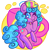 Size: 1000x1000 | Tagged: safe, artist:dolcisprinkles, imported from derpibooru, march mischief, earth pony, pony, bowtie, butt, female, g3, g3betes, hat, heart eyes, looking at you, march miscute, one eye closed, plot, simple background, smiling, solo, tongue out, transparent background, underhoof, wingding eyes, wink