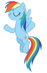 Size: 4131x6355 | Tagged: safe, artist:estories, imported from derpibooru, rainbow dash, pegasus, pony, absurd resolution, eyes closed, female, mare, shrug, simple background, solo, transparent background, vector