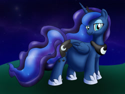 Size: 1437x1088 | Tagged: safe, artist:seenty, imported from derpibooru, princess luna, female, pregnant, solo