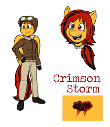 Size: 832x959 | Tagged: safe, artist:regularmouseboy, deleted from derpibooru, imported from derpibooru, oc, oc only, oc:crimson storm, anthro, pegasus, alternate reality, alternate timeline, alternate universe, blazing conflict, clothes, cutie mark, mane squad, pilot, solo, soviet, soviet union, uniform, world war ii