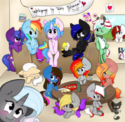 Size: 3500x3400 | Tagged: safe, artist:teranen, imported from derpibooru, rainbow dash, oc, tentacles