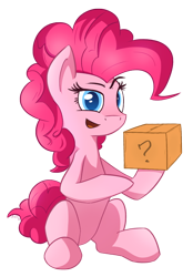 Size: 758x1089 | Tagged: safe, artist:flamevulture17, imported from derpibooru, pinkie pie, box, female, solo