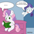 Size: 1000x1000 | Tagged: safe, artist:empyu, edit, imported from derpibooru, rarity, sweetie belle, pony, unicorn, ..., book, cutie mark, dialogue, duo, exploitable meme, female, filly, mare, meme, reading, speech bubble, sweetie belle's book, the cmc's cutie marks, under snow, wide eyes