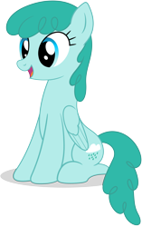 Size: 2509x3997 | Tagged: safe, artist:bluemeganium, imported from derpibooru, spring melody, sprinkle medley, pegasus, pony, on your marks, female, mare, simple background, sitting, smiling, solo, transparent background, vector