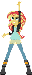 Size: 4700x11000 | Tagged: safe, artist:anonimowybrony, edit, imported from derpibooru, sunset shimmer, equestria girls, my past is not today, rainbow rocks, absurd resolution, clothes, female, inkscape, leather jacket, looking up, simple background, solo, transparent background, vector