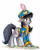 Size: 647x800 | Tagged: safe, artist:spainfischer, imported from derpibooru, octavia melody, background pony, clothes, female, marching band, marching band uniform, signature, solo, traditional art, younger