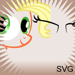 Size: 1024x1024 | Tagged: safe, artist:dtkraus, imported from derpibooru, applejack, derpibooru, .svg available, applejewel, bedroom eyes, meta, spoilered image joke, svg, vector, wat