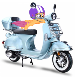 Size: 481x497 | Tagged: safe, artist:greenmachine987, imported from derpibooru, scootaloo, helmet, scooter