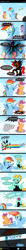 Size: 600x5753 | Tagged: safe, artist:ladyanidraws, imported from derpibooru, lightning dust, rainbow dash, scootaloo, oc, oc:shadow edge, alicorn, pegasus, pony, badass, comic, fake alicorn, i am the night, notice me senpai, savage