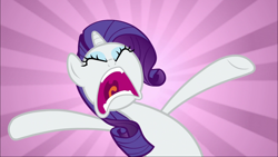 Size: 1920x1080 | Tagged: safe, imported from derpibooru, screencap, rarity, the gift of the maud pie, angry, faic, female, open mouth, rage, rage face, solo, speed lines