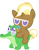 Size: 836x1067 | Tagged: safe, artist:red4567, imported from derpibooru, gummy, trenderhoof, pony, baby, baby pony, cute, glasses, pacifier, ponies riding gators, recolor, riding, trenderhoof riding gummy, weapons-grade cute