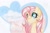 Size: 1024x677 | Tagged: safe, artist:emberslament, imported from derpibooru, fluttershy, female, sky, solo, traditional art