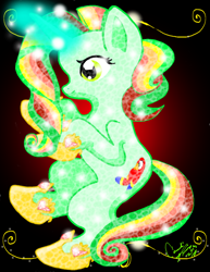 Size: 786x1017 | Tagged: safe, artist:candiphoenixes, imported from derpibooru, mimic (g1), crystal pony, pony, g1, g1 to g4, g4, generation leap, magic