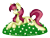 Size: 1500x1150 | Tagged: safe, artist:kaypxz, imported from derpibooru, roseluck, earth pony, female, grass, mare, solo