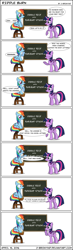 Size: 2368x8131 | Tagged: safe, artist:j-bronyind, imported from derpibooru, rainbow dash, twilight sparkle, alicorn, pony, chalkboard, comic, female, mare, twilight sparkle (alicorn)