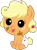 Size: 1868x2500 | Tagged: safe, artist:bluetech, imported from derpibooru, applejack, pony, apple family reunion, .svg available, baby, baby pony, babyjack, cute, diaper, female, filly, filly applejack, foal, inkscape, jackabetes, messy, simple background, sitting, solo, transparent background, vector, weapons-grade cute