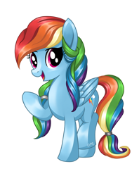 Size: 1024x1365 | Tagged: safe, artist:sunshineshiny, imported from derpibooru, rainbow dash, alternate hairstyle, braid, braided tail, female, solo