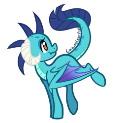 Size: 730x736 | Tagged: safe, artist:yupinapegasus, imported from derpibooru, princess ember, dracony, dragon, hybrid, pony, gauntlet of fire, female, mare, ponified, ponified ember, simple background, solo, transparent background