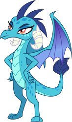 Size: 3384x5747 | Tagged: safe, artist:drakizora, imported from derpibooru, princess ember, dragon, gauntlet of fire, female, hands on waist, simple background, solo, transparent background, vector