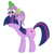 Size: 811x810 | Tagged: safe, artist:lovepaddles, imported from derpibooru, spike, twilight sparkle, dragon hat, riding, spike riding twilight