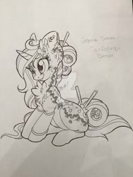 Size: 1024x1365 | Tagged: safe, artist:pvrii, artist:silent-shadow-wolf, imported from derpibooru, oc, oc only, oc:sequoia breeze, monochrome, solo, watermark