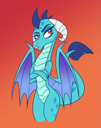 Size: 783x989 | Tagged: safe, artist:dativyrose, artist:sweetfilthyfun, imported from derpibooru, princess ember, dragon, gauntlet of fire, female, solo