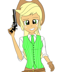 Size: 1000x1000 | Tagged: safe, artist:a_simplepony, imported from derpibooru, applejack, equestria girls, clothes, cosplay, costume, female, red dead redemption, solo