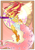 Size: 1280x1810 | Tagged: safe, artist:katrittaja, imported from derpibooru, sci-twi, sunset shimmer, twilight sparkle, equestria girls, friendship games, daydream shimmer, flower, midnight sparkle, modern art, nouveau, offscreen character, sleeping, solo focus, watermark