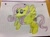 Size: 2592x1936 | Tagged: safe, artist:paperponyart, imported from derpibooru, fluttershy, pegasus, pony, crayon drawing, female, lined paper, solo, traditional art