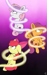 Size: 2200x3500 | Tagged: safe, artist:theartistsora, imported from derpibooru, apple bloom, scootaloo, sweetie belle, cutie mark, cutie mark crusaders, the cmc's cutie marks