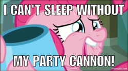 Size: 1000x559 | Tagged: safe, edit, edited screencap, imported from derpibooru, screencap, pinkie pie, the gift of the maud pie, image macro, meme, party cannon