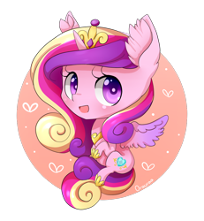 Size: 1000x1084 | Tagged: safe, artist:orauraa, imported from derpibooru, princess cadance, chibi, female, solo