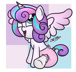 Size: 1280x1203 | Tagged: safe, artist:zalakir, imported from derpibooru, princess flurry heart, the crystalling, baby, diaper, foal, poofy diaper