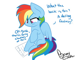 Size: 1012x790 | Tagged: safe, artist:lynchristina, imported from derpibooru, rainbow dash, fanfic, female, solo