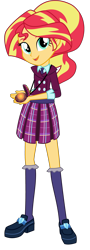 Size: 1794x5000 | Tagged: safe, artist:sparx24488, imported from derpibooru, sunset shimmer, equestria girls, alternate universe, clothes, crystal prep academy uniform, female, school uniform, solo, this will end in tears and/or death