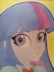 Size: 1024x1365 | Tagged: safe, artist:souladdicted, imported from derpibooru, part of a set, twilight sparkle, equestria girls, bust, female, portrait, sketch, solo, traditional art